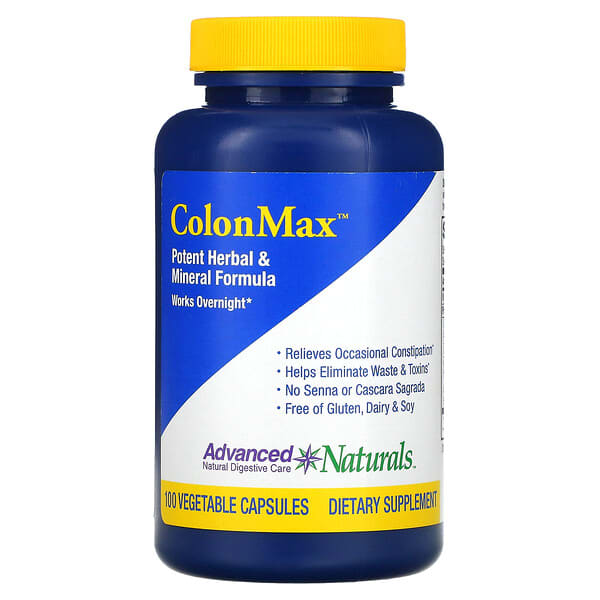 Advanced Naturals, ColonMax，優效草本和礦物質，100 粒素食膠囊