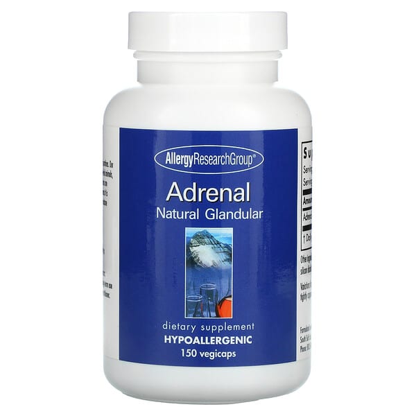 Allergy Research Group, 腎上腺，天然腺，150粒素食膠囊