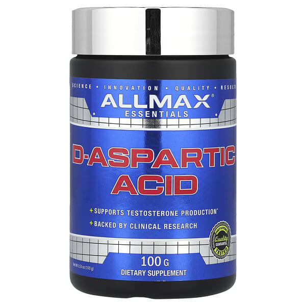 ALLMAX, D-天冬氨酸，3.53 盎司（100 克）