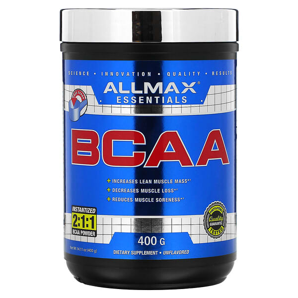 ALLMAX, Essentials，支鏈氨基酸，原味，14.11 盎司（400 克）