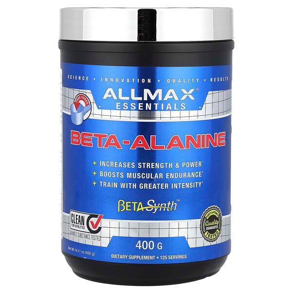 ALLMAX, 必需營養素，β-丙氨酸，3.2 克，14.11 盎司（400 克）
