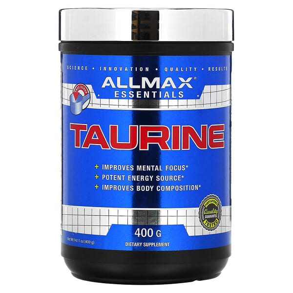ALLMAX, 必需營養素，牛磺酸，3 克，14.11 盎司（400 克）