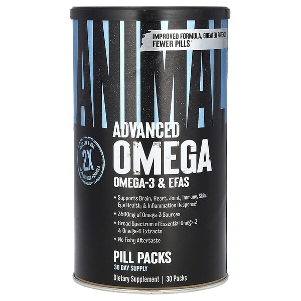 Animal, Omega，必需 EFA 零食棒，30 根