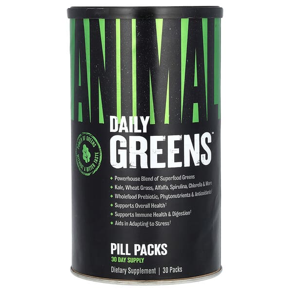 Animal, Greens，強化綠色配方，30 包