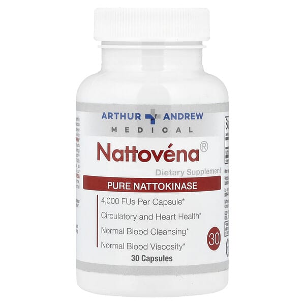 Arthur Andrew Medical, Nattovena，純 納豆激酶，200 毫克，30 粒膠囊