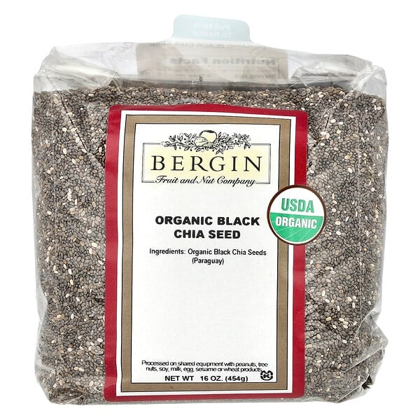 Bergin Fruit and Nut Company, 有機黑奇亞籽,16 盎司(454 克)
