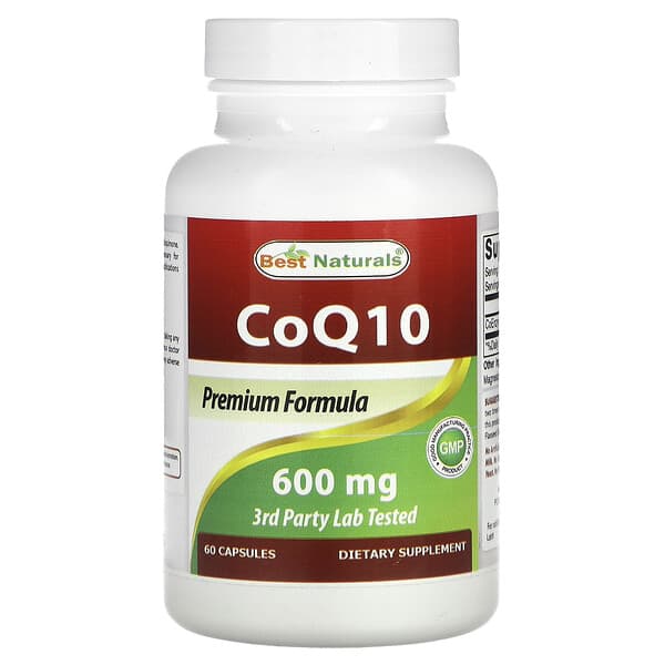 Best Naturals, 輔酶 Q10，600 毫克，60 粒膠囊
