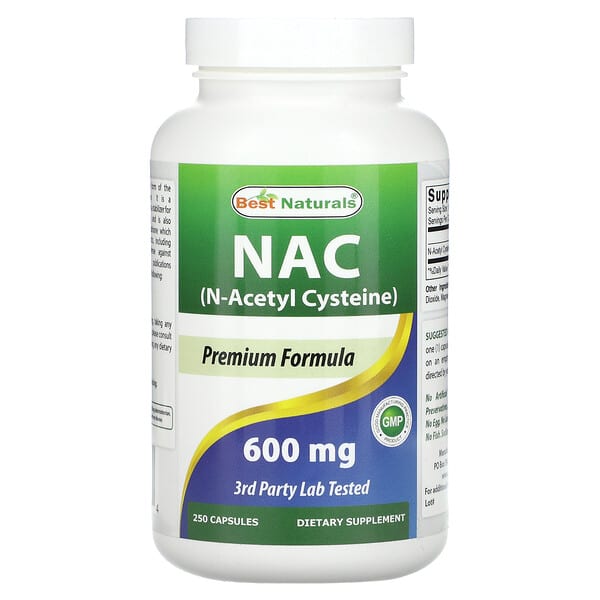 Best Naturals, NAC，600 毫克，250 粒膠囊