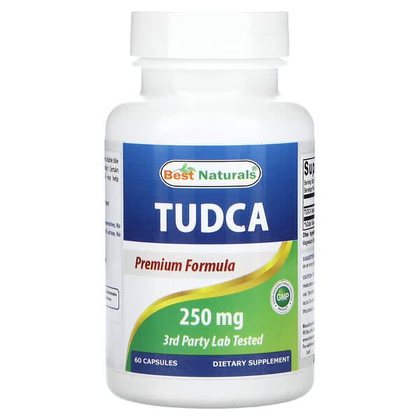 Best Naturals, 牛磺熊去氧膽酸(TUDCA),250 毫克,60 粒膠囊