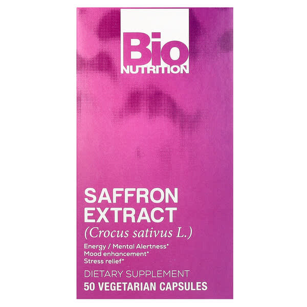 Bio Nutrition, 番紅花提取物，88.5 毫克，50 粒素食膠囊