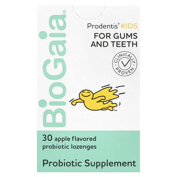 BioGaia, Prodentis Kids®，益生菌錠劑，蘋果味，2 億 CFU，30 粒