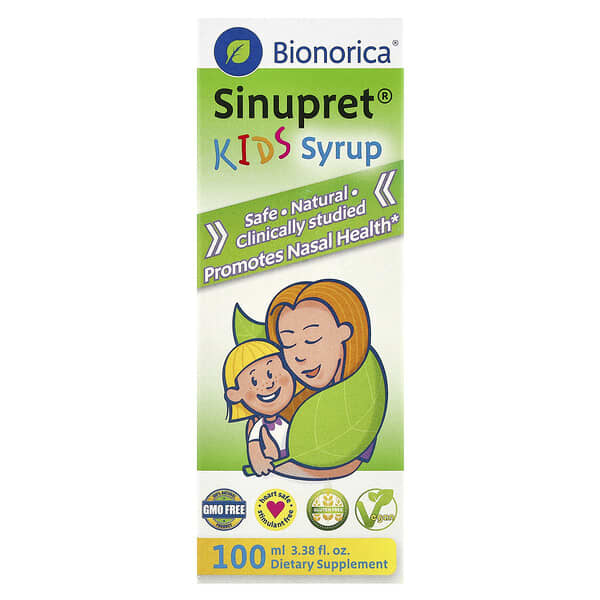 Bionorica, Sinupret兒童糖漿,3.38液體盎司(100毫升)