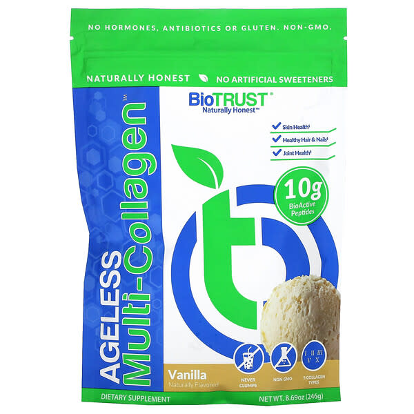 BioTRUST, Ageless 多膠原蛋白，香草味，8.69 盎司（246 克）