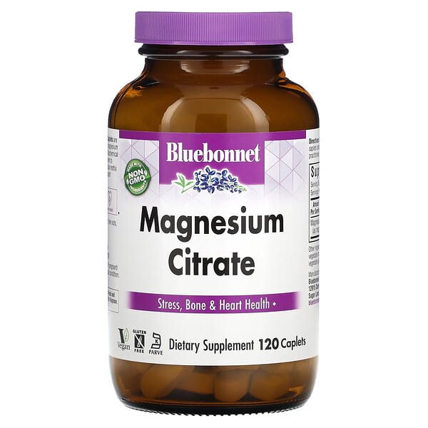 Bluebonnet Nutrition, 檸檬酸鎂，400 毫克，120 囊片