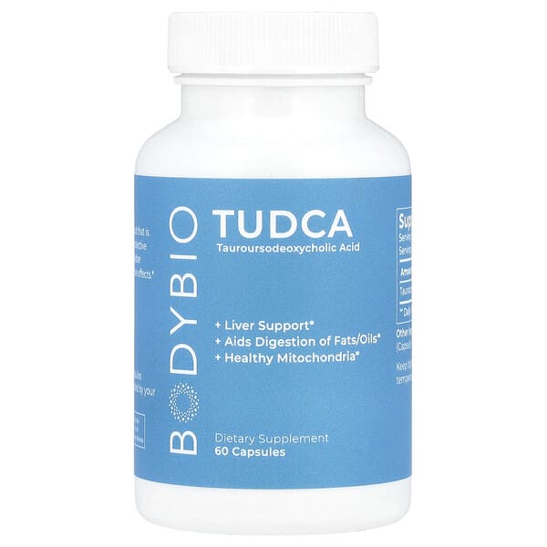 BodyBio, TUDCA 牛磺熊去氧膽酸,500 毫克,60 粒膠囊(每粒膠囊 250 毫克)