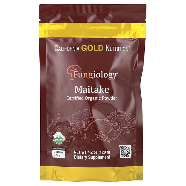 California Gold Nutrition, Fungiology®，有機認可舞茸粉，4.2 盎司（120 克）
