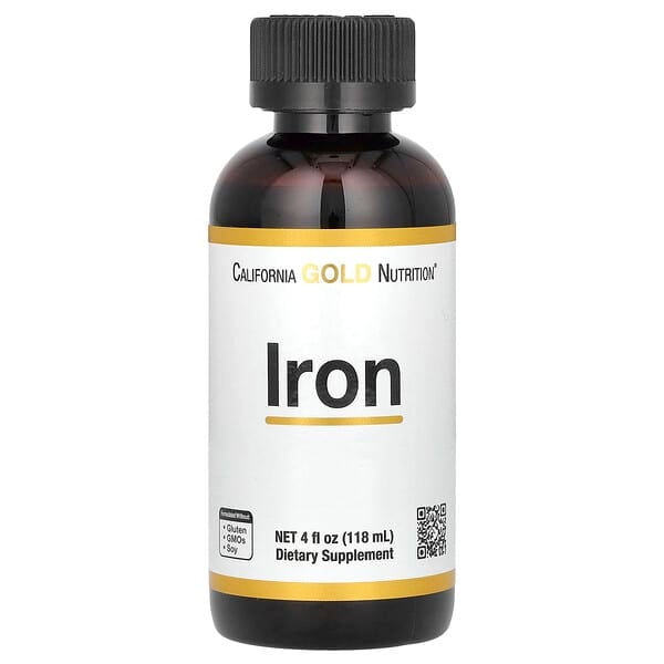 California Gold Nutrition, 鐵,4 液量盎司(118 毫升)