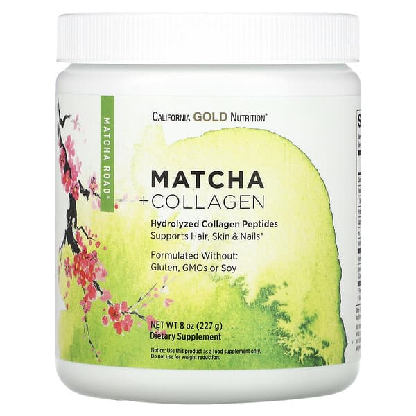 California Gold Nutrition, MATCHA ROAD 抹茶 + 膠原蛋白,8 盎司(227 克)