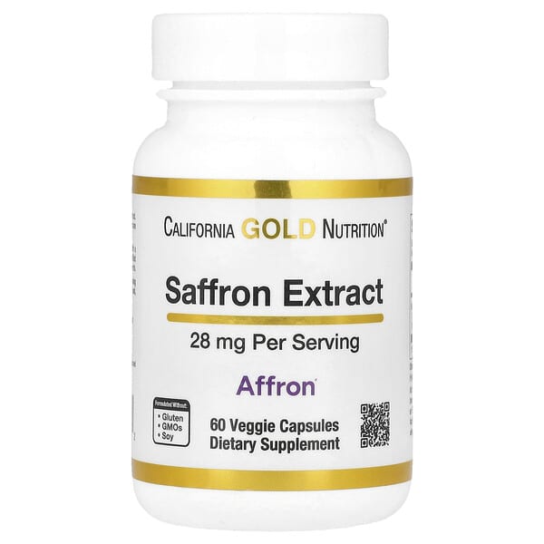 California Gold Nutrition, Affron® 番紅花提取物,28 毫克,60 粒素食膠囊