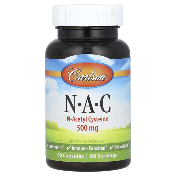 Carlson, N·A·C 膠囊，500 毫克，60 粒裝