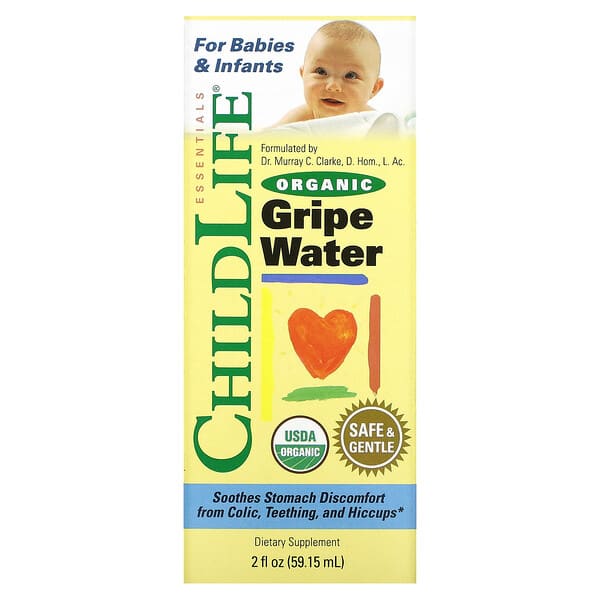 ChildLife Essentials, 有機腹痛水，2液盎司（59.15毫升）