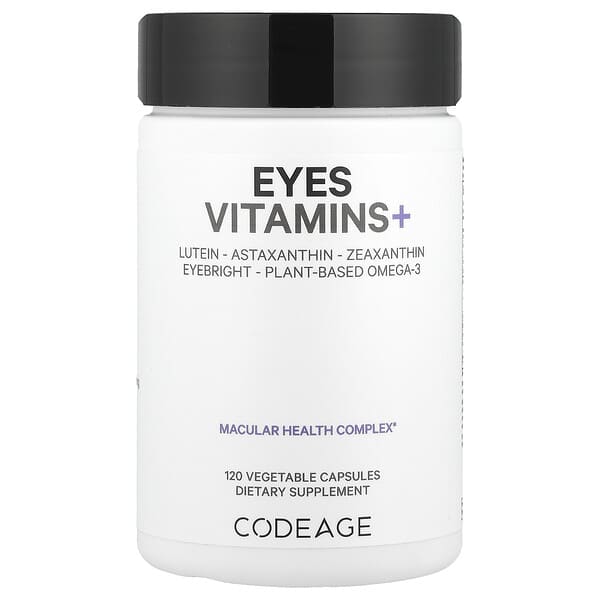 Codeage, 眼部維生素 +,120 粒素食膠囊