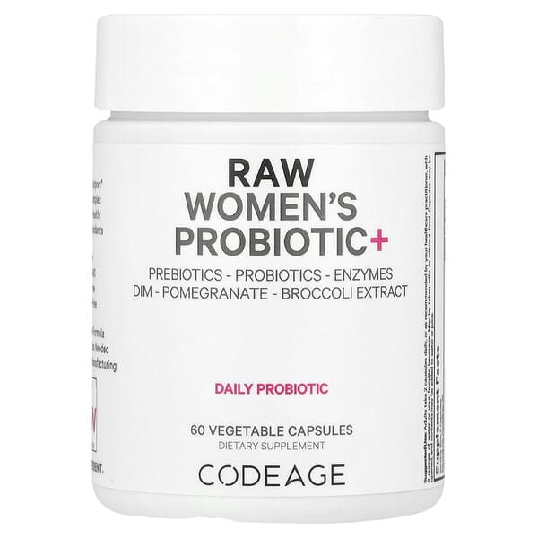 Codeage, 未加工女性益生菌+，60 粒素食膠囊