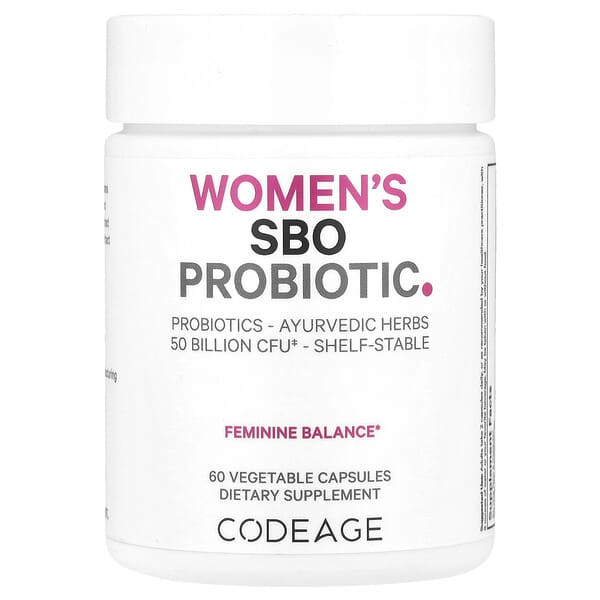Codeage, 女性 SBO 益生菌，60 粒素食膠囊