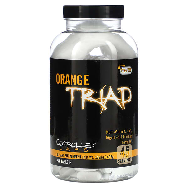Controlled Labs, Orange Triad 複合維生素，關節/消化/免疫幫助配方，270 片裝