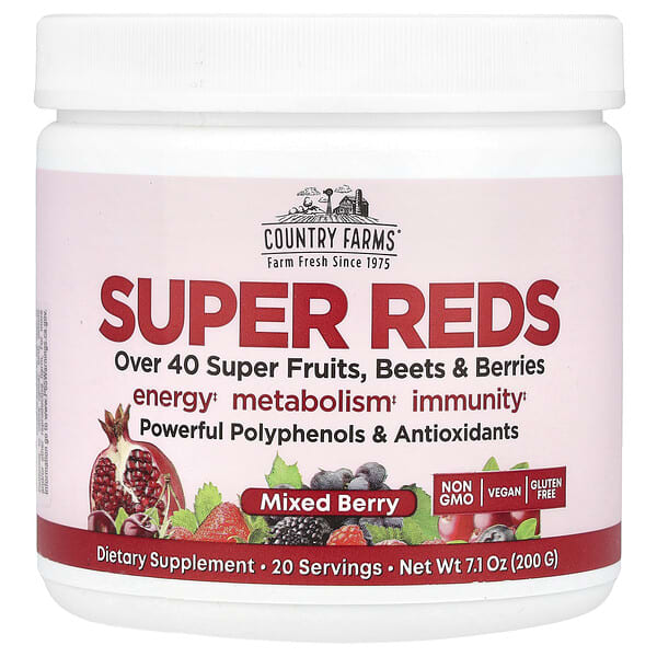 Country Farms, Super Reds,混合漿果,7.1 盎司(200 克)