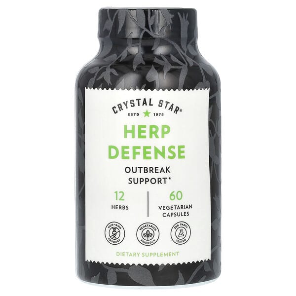 Crystal Star, 疱疹防禦，60 粒素食膠囊