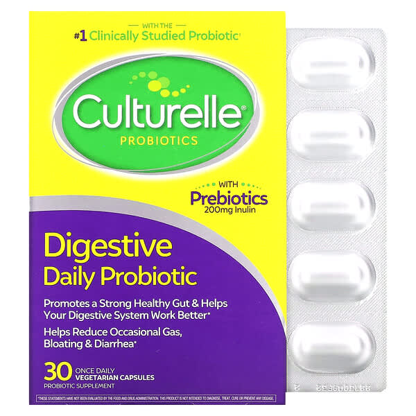 Culturelle, 益生菌，消化道日常益生菌，100 億 CFU，30 粒每日一次素食膠囊