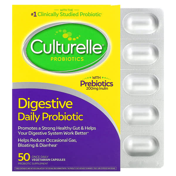 Culturelle, 益生菌，消化道日常益生菌，100 億 CFU，50 粒每日一次素食膠囊