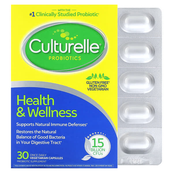 Culturelle, 益生菌,衛生與健康,150 億 CFU,30 粒每日一次素食膠囊