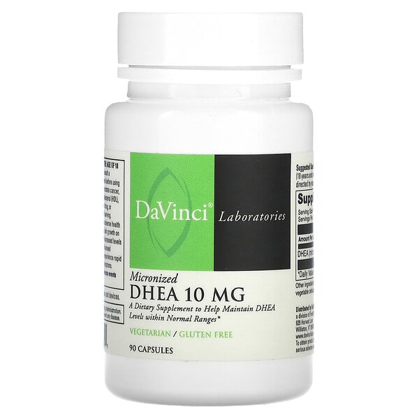 DaVinci Laboratories, 微粉化 DHEA，10 毫克，90 粒