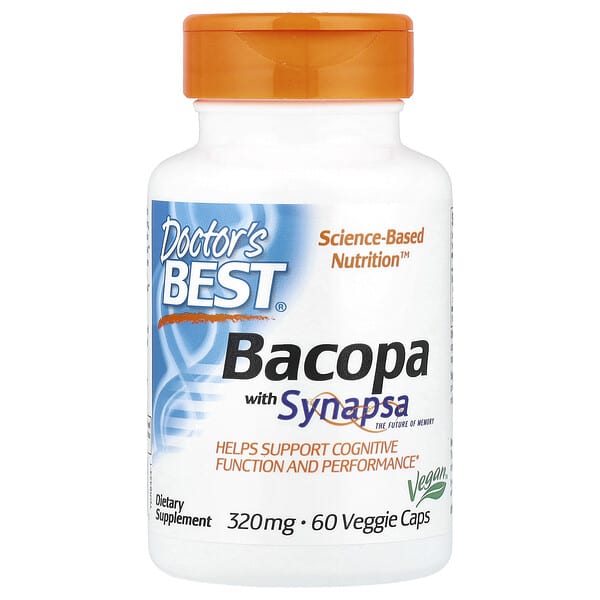 Doctor's Best, 假馬齒莧，含 Synapsa，320 毫克，60 粒素食膠囊
