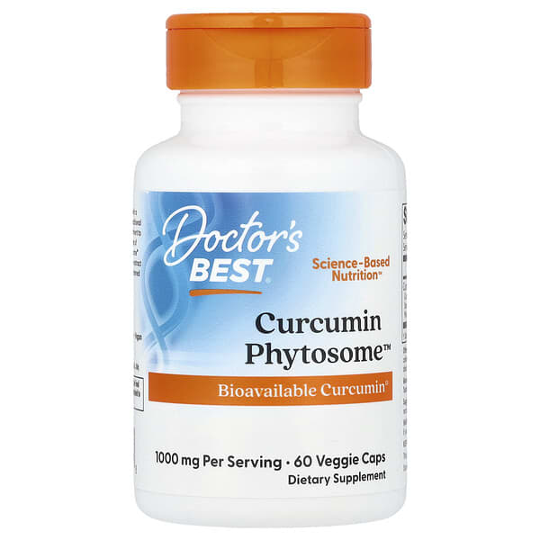 Doctor's Best, 姜黃素磷脂復合物™,1000 毫克,60 粒素食膠囊(每粒膠囊 500 毫克)