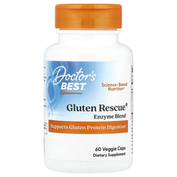 Doctor's Best, Gluten Rescue with Glutalytic,60 粒素食膠囊