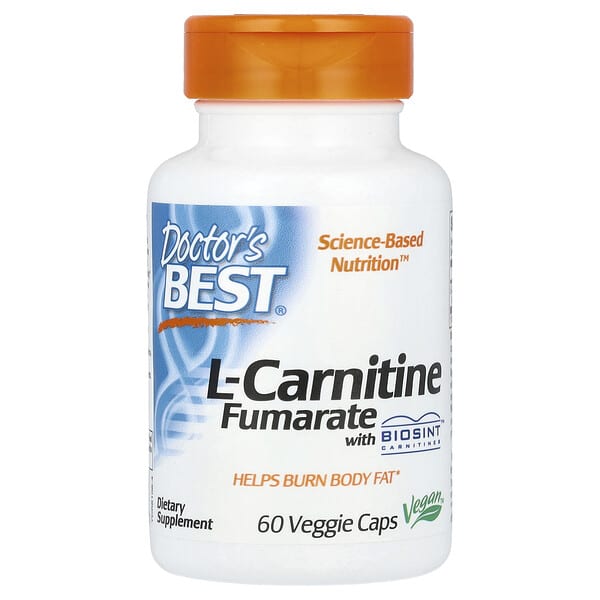 Doctor's Best, L-肉鹼富馬酸鹽,含 Biosint 肉鹼,500 毫克,60 粒素食膠囊