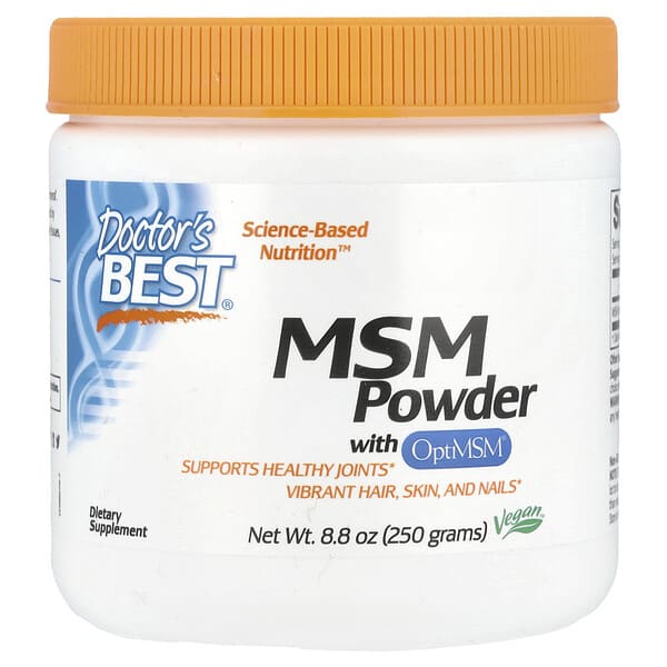 Doctor's Best, MSM 粉含 OptiMSM，8.8 盎司（250 克）