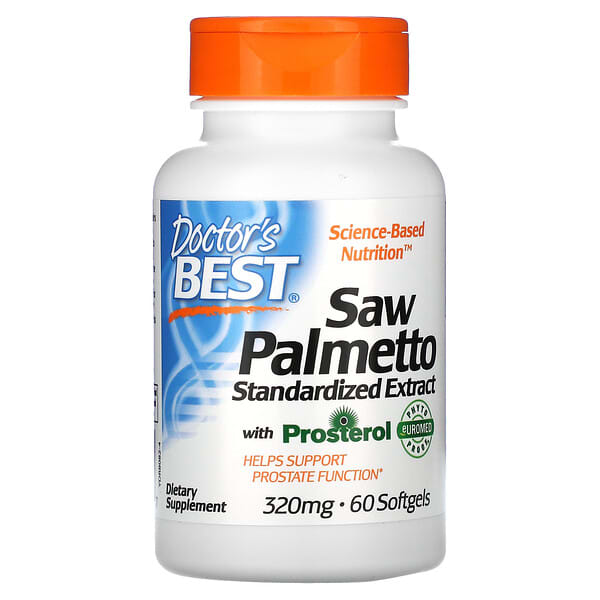 Doctor's Best, 鋸棕櫚標準化提取物軟膠囊，320 微克，60 粒裝