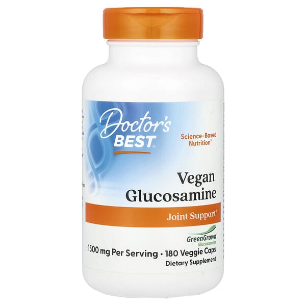 Doctor's Best, 含 GreenGrown 葡萄糖胺的全素葡萄糖胺,750 毫克,180 粒素食膠囊