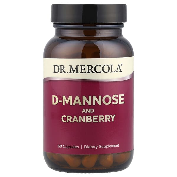 Dr. Mercola, 甘露糖和蔓越橘提取物,60 粒膠囊