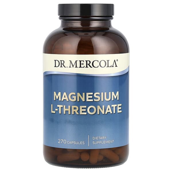 Dr. Mercola, L-蘇糖酸鎂，145 毫克，270 粒膠囊（每粒膠囊 48.3 毫克）