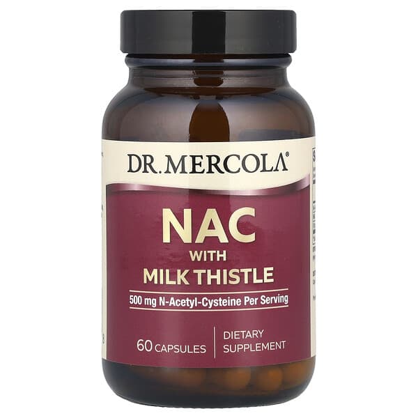 Dr. Mercola, 含水飛薊的 NAC,60 粒膠囊