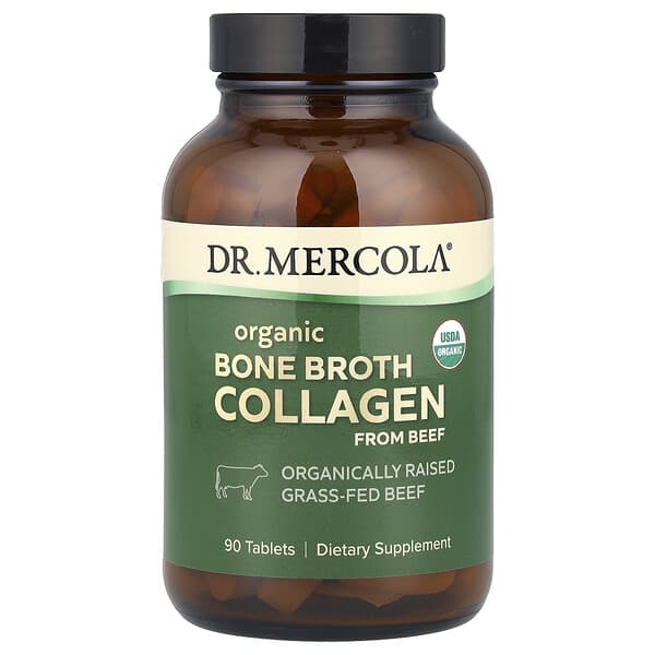 Dr. Mercola, 有機牛骨湯膠原蛋白片，90 片