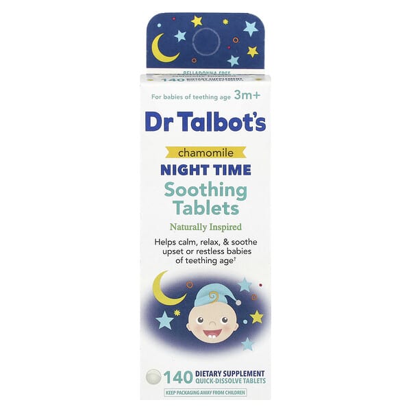 Dr. Talbot's, 洋甘菊夜間舒緩片劑,3 個月以上,140 片
