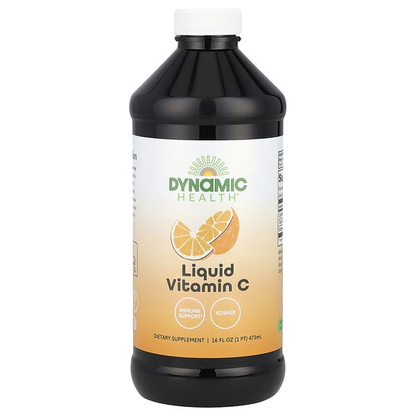 Dynamic Health, 液體維生素 C,天然柑橘味,16 盎司(473 毫升)