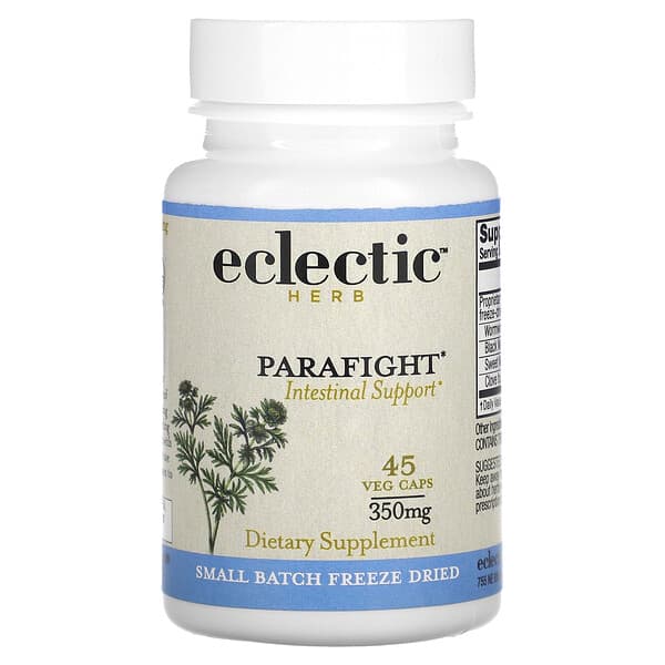 Eclectic Herb, 新鮮凍乾，Parafight，350 毫克，45 粒素食膠囊
