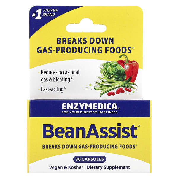 Enzymedica, BeanAssist®,30 粒膠囊
